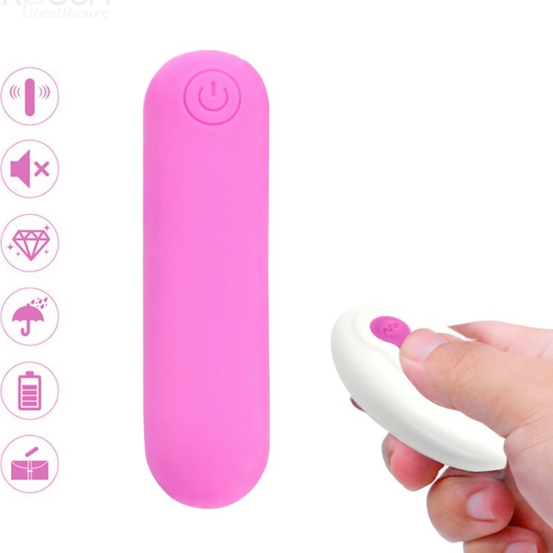 ARMONY - SPLASH JOLINE BALA VIBRADORA SILICONA CONTROL REMOTO 10 VIBRACIONES 65 X 15 CM ROSA ARMONY STIMULATORS