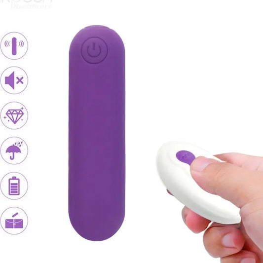 ARMONY - SPLASH JOLINE BALA VIBRADORA SILICONA CONTROL REMOTO 10 VIBRACIONES 6.5 X 1.5 CM MORADO ARMONY STIMULATORS
