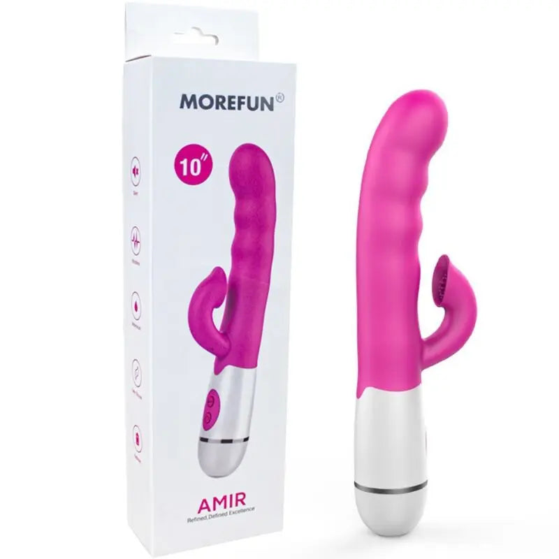 ARMONY - AMIR VIBRADOR MULTIFUNCION CON LENGUA ESTIMULADORA 16 VELOCIDADES ROSA ARMONY VIBRATORS