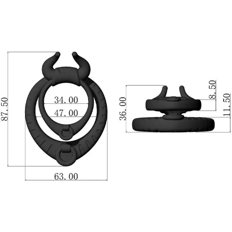 ARMONY - BULL'S PASION ANILLO NEGRO ARMONY FOR HIM
