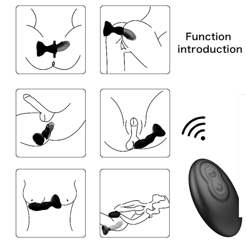 ARMONY - EXTREME A BLOOM ROSA VIBRADOR & PLUG ANAL CONTROL REMOTO NEGRO ARMONY ANAL