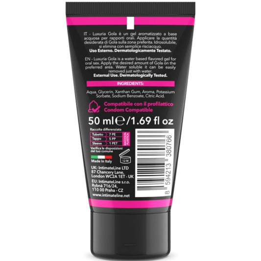 INTIMATELINE LUXURIA - GOLA GEL ORAL CEREZA 50 ML INTIMATELINE LUXURIA