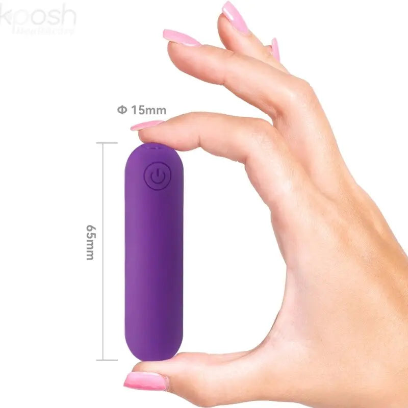 ARMONY - SPLASH JOLINE BALA VIBRADORA SILICONA CONTROL REMOTO 10 VIBRACIONES 6.5 X 1.5 CM MORADO ARMONY STIMULATORS