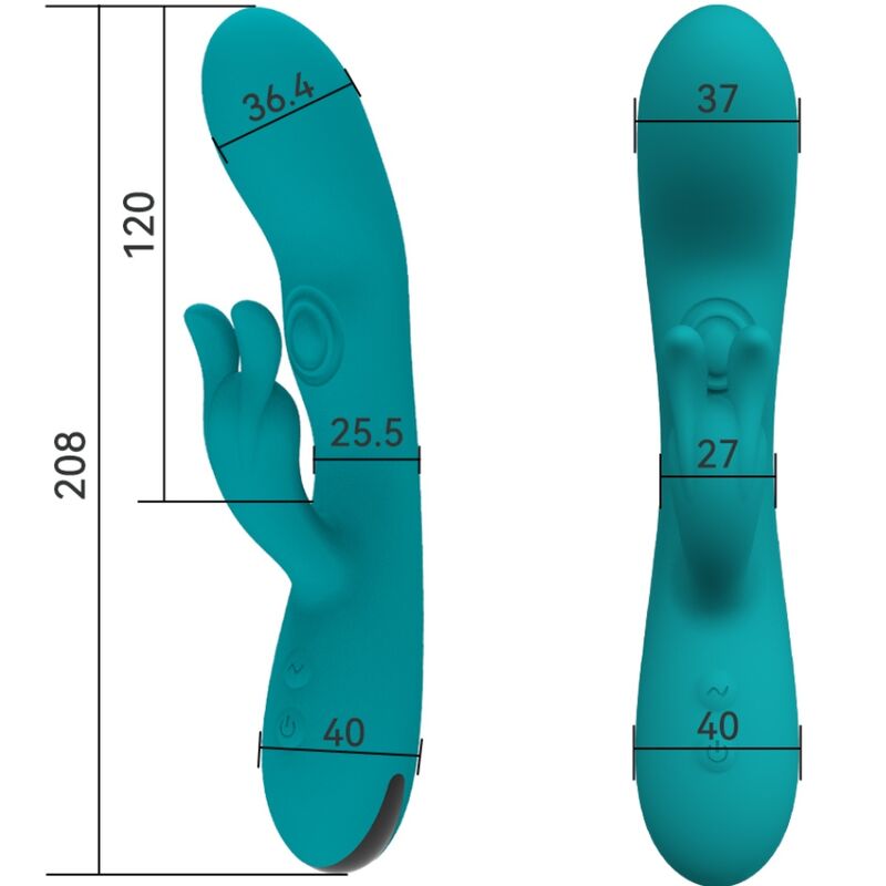 ARMONY - DANCING BUNNY VIBRADOR RABBIT 10 VELOCIDADES VERDE ARMONY VIBRATORS