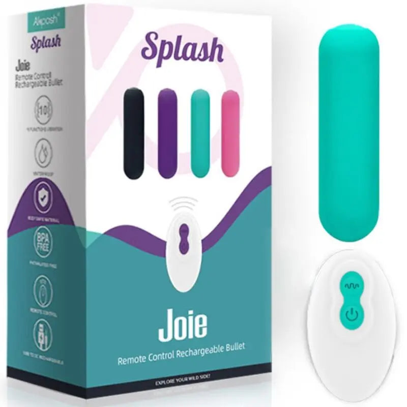 ARMONY - SPLASH JOIE BALA VIBRADORA SILICONA CONTROL REMOTO 10 VIBRACIONES 75 X 19 CM VERDE ARMONY STIMULATORS