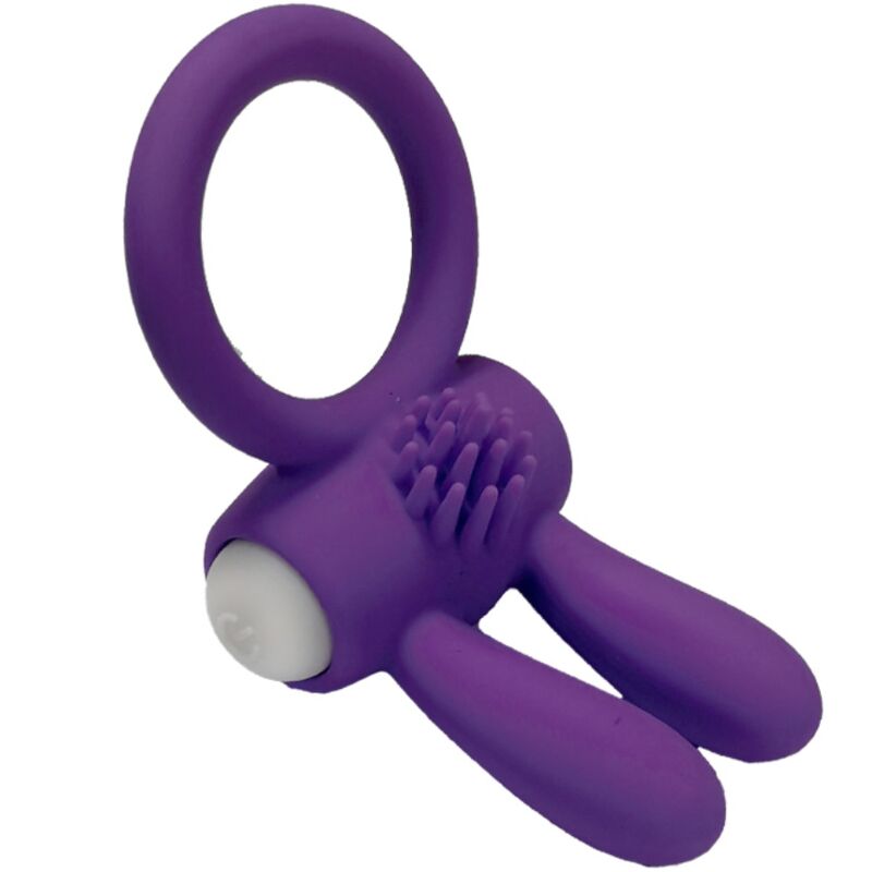 ARMONY - MR BUNNY ANILLO VIBRADOR SILICONA PURPLE ARMONY FOR HIM