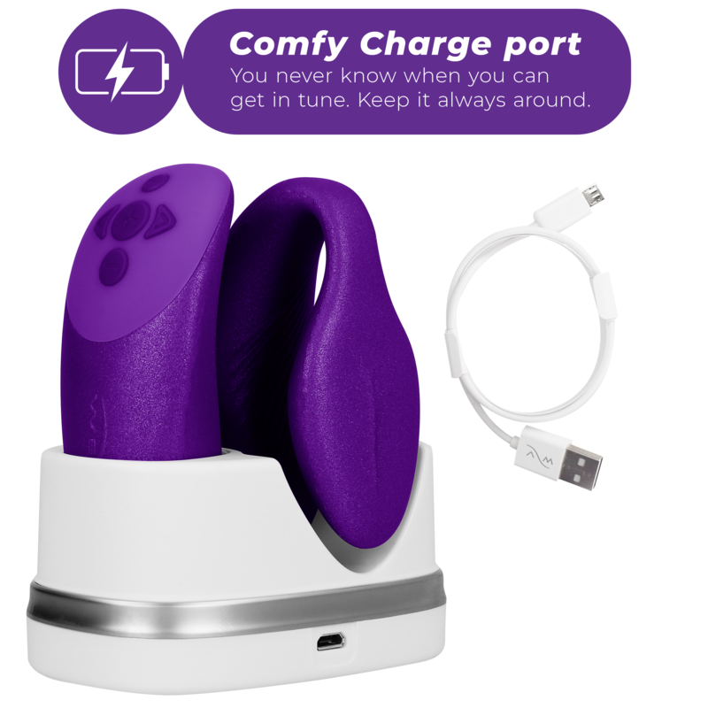 WE-VIBE - CHORUS VIBRADOR PAREJAS CON CONTROL SQUEEZE LILA WE-VIBE