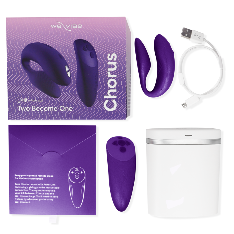 WE-VIBE - CHORUS VIBRADOR PAREJAS CON CONTROL SQUEEZE LILA WE-VIBE