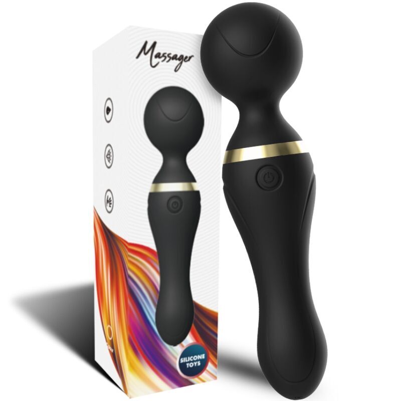 ARMONY - FREEZA MASAJEADOR & VIBRADOR CABEZA FLEXIBLE NEGRO ARMONY MASSAGERS