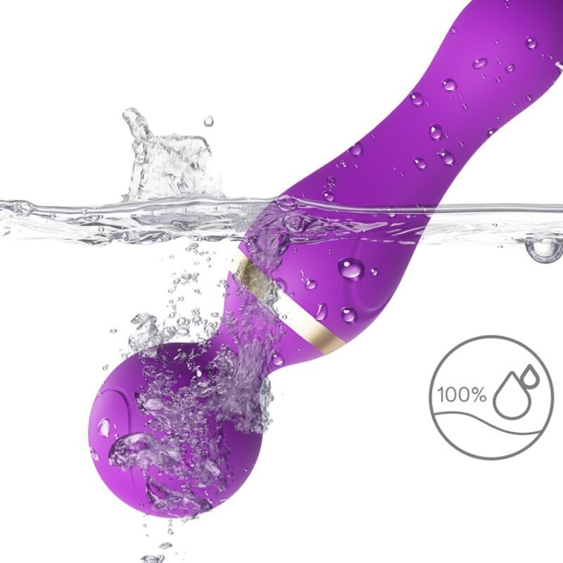 ARMONY - FREEZA MASAJEADOR & VIBRADOR CABEZA FLEXIBLE VIOLETA ARMONY MASSAGERS