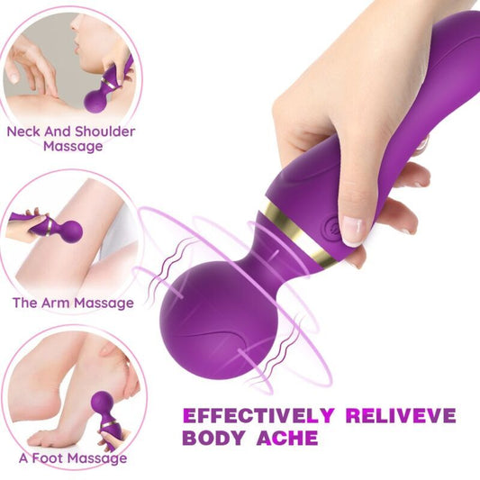 ARMONY - FREEZA MASAJEADOR & VIBRADOR CABEZA FLEXIBLE VIOLETA ARMONY MASSAGERS
