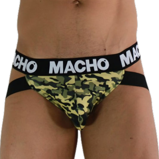 MACHO - MX28MV JOCK MILITAR VERDE S MACHO UNDERWEAR