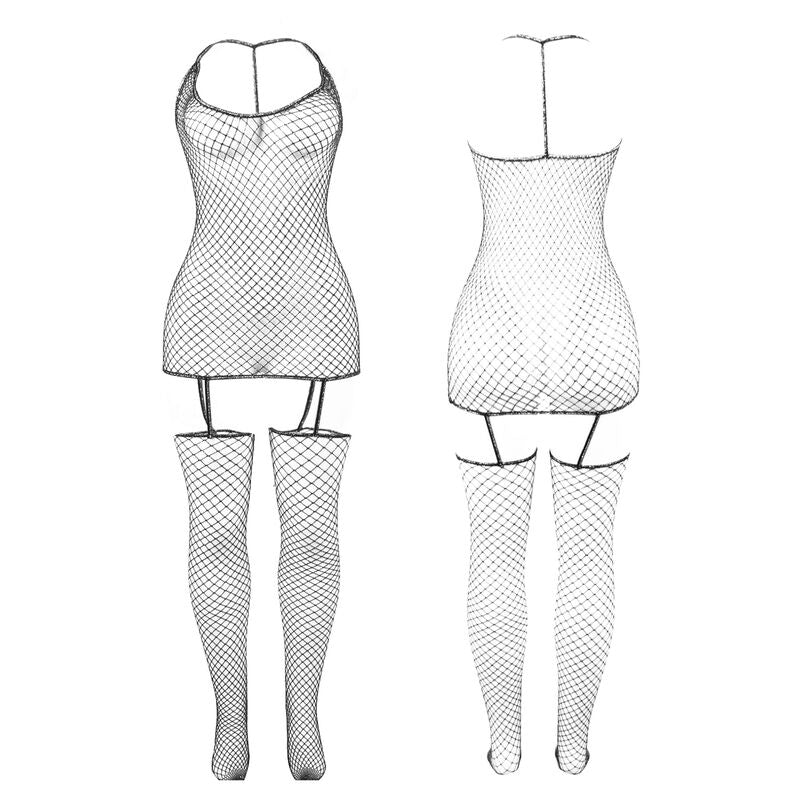 SUBBLIME - 951955 BODYSTOCKING DE REJILLA BRILLANTE TALLA ÚNICA SUBBLIME BODYSTOCKINGS