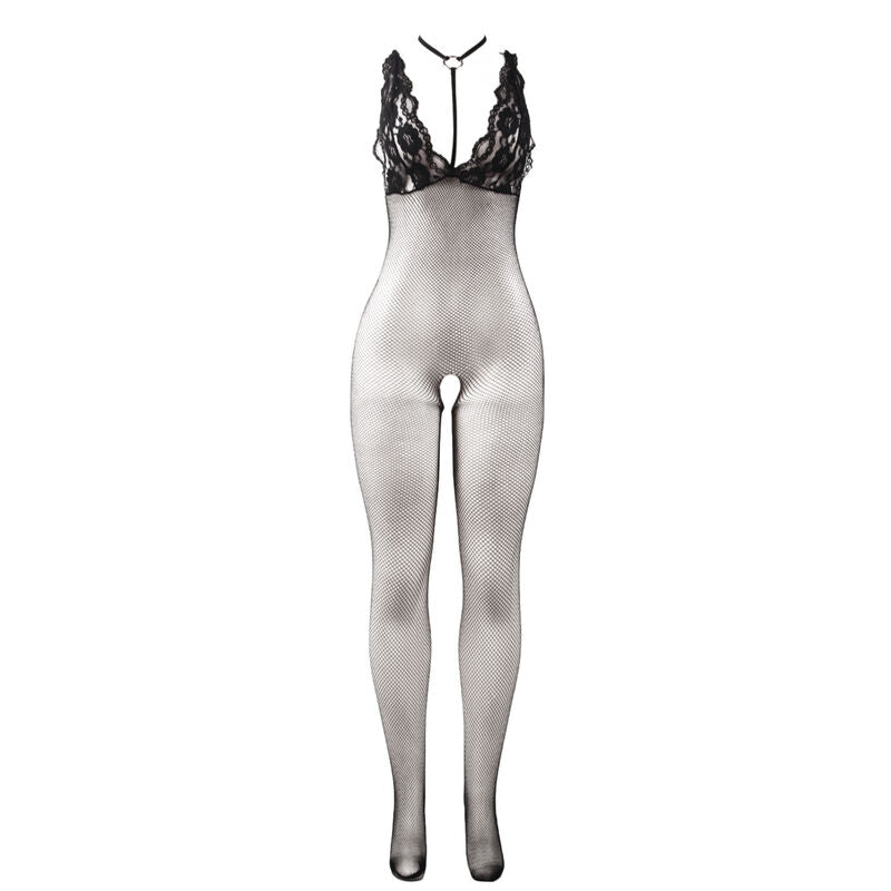 SUBBLIME - 951993 BODYSTOCKING CROTCHLESS DE REJILLA TRANSPARENTE NEGRO TALLA ÚNICA SUBBLIME BODYSTOCKINGS
