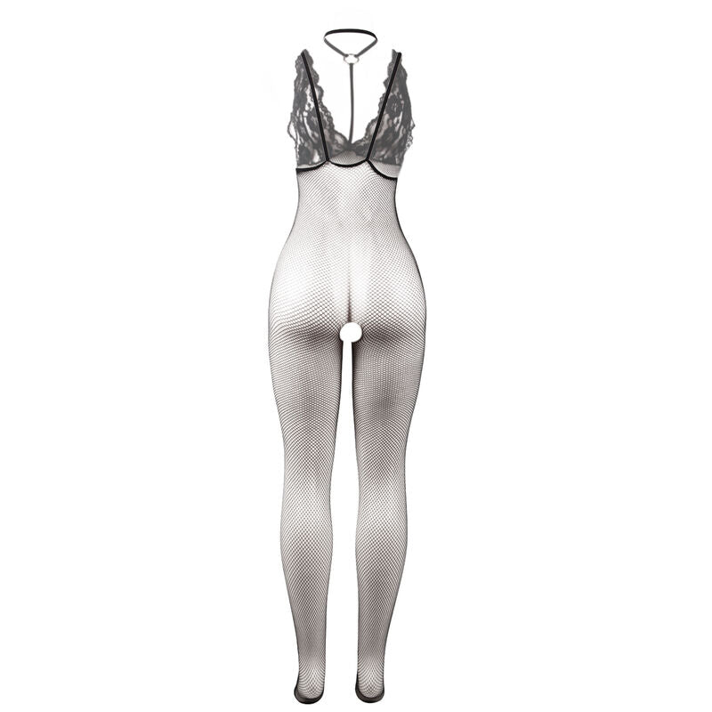 SUBBLIME - 951993 BODYSTOCKING CROTCHLESS DE REJILLA TRANSPARENTE NEGRO TALLA ÚNICA SUBBLIME BODYSTOCKINGS