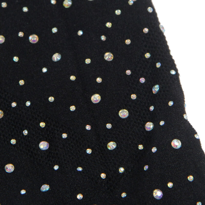 SUBBLIME - 952198 VESTIDO DE REJILLA CON DIAMANTES BRILLANTES NEGRO TALLA ÚNICA SUBBLIME DRESSES