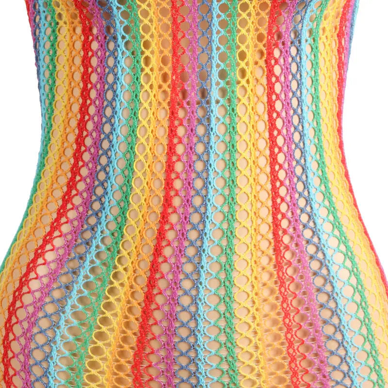 SUBBLIME - 952341 VESTIDO DE REJILLA ARCOIRIS TALLA ÚNICA SUBBLIME DRESSES