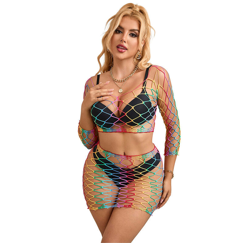 SUBBLIME - 952440 SET DE REJILLA 2 PIEZAS MANGA LARGA ARCOIRIS TALLA ÚNICA SUBBLIME SETS