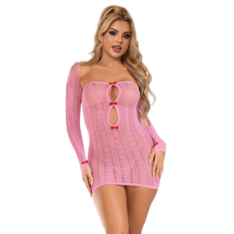 SUBBLIME - 952471 VESTIDO DE REJILLA ROSA TALLA ÚNICA SUBBLIME DRESSES
