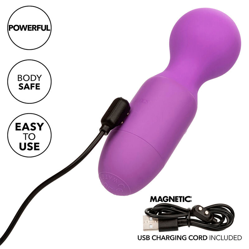 CALEXOTICS - FIRST TIME MASAJEADOR RECARGABLE 10 VIBRACIONES VIOLETA CALEXOTICS