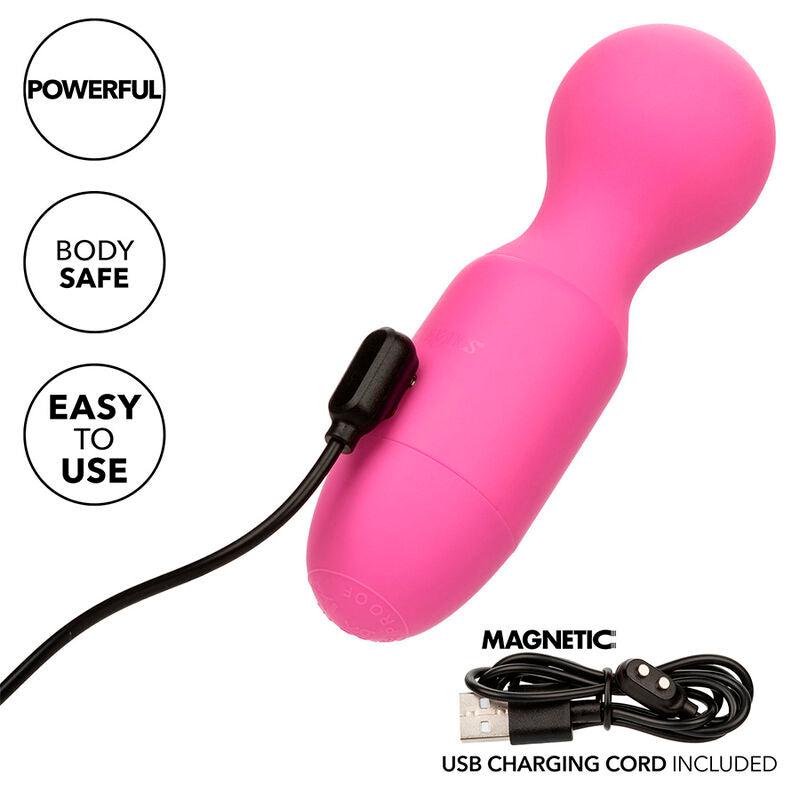 CALEXOTICS - FIRST TIME MASAJEADOR RECARGABLE 10 VIBRACIONES ROSA CALEXOTICS