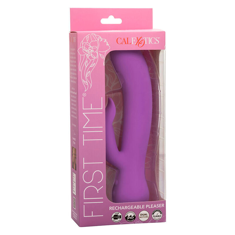 CALEXOTICS - FIRST TIME VIBRADOR COMPLACIENTE RECARGABLE MORADO CALEXOTICS