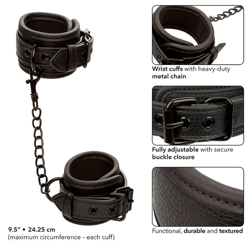 CALEXOTICS - NOCTURNAL ESPOSAS CUERO AJUSTABLE NEGRO CALEXOTICS