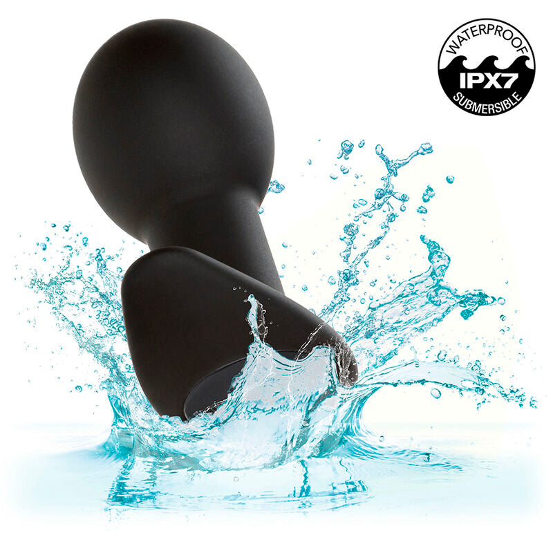 CALEXOTICS - ROCK BOTTOM PLUG ANAL 10 VIBRACIONES SILICONA NEGRO CALEXOTICS