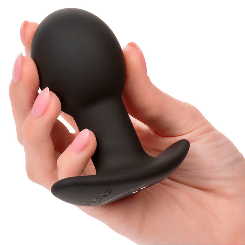 CALEXOTICS - ROCK BOTTOM PLUG ANAL 10 VIBRACIONES SILICONA NEGRO CALEXOTICS