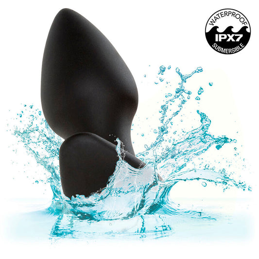 CALEXOTICS - ROCK BOTTOM PERFECT PLUG ANAL 10 VIBRACIONES SILICONA NEGRO CALEXOTICS