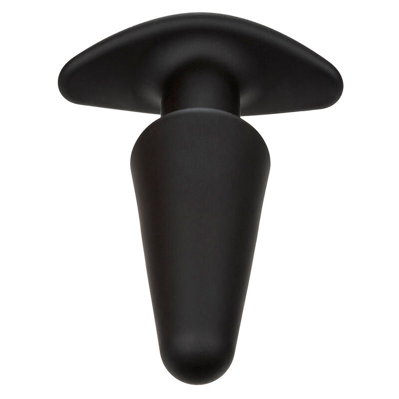 CALEXOTICS - ROCK BOTTOM PLUG ANAL CÓNICO 10 VIBRACIONES SILICONA NEGRO CALEXOTICS