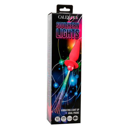 CALEXOTICS - SOUTHERN LIGHTS LIGHT UP PLUG ANAL CON LUCES 10 VIBRACIONES SILICONA ROSA CALEXOTICS