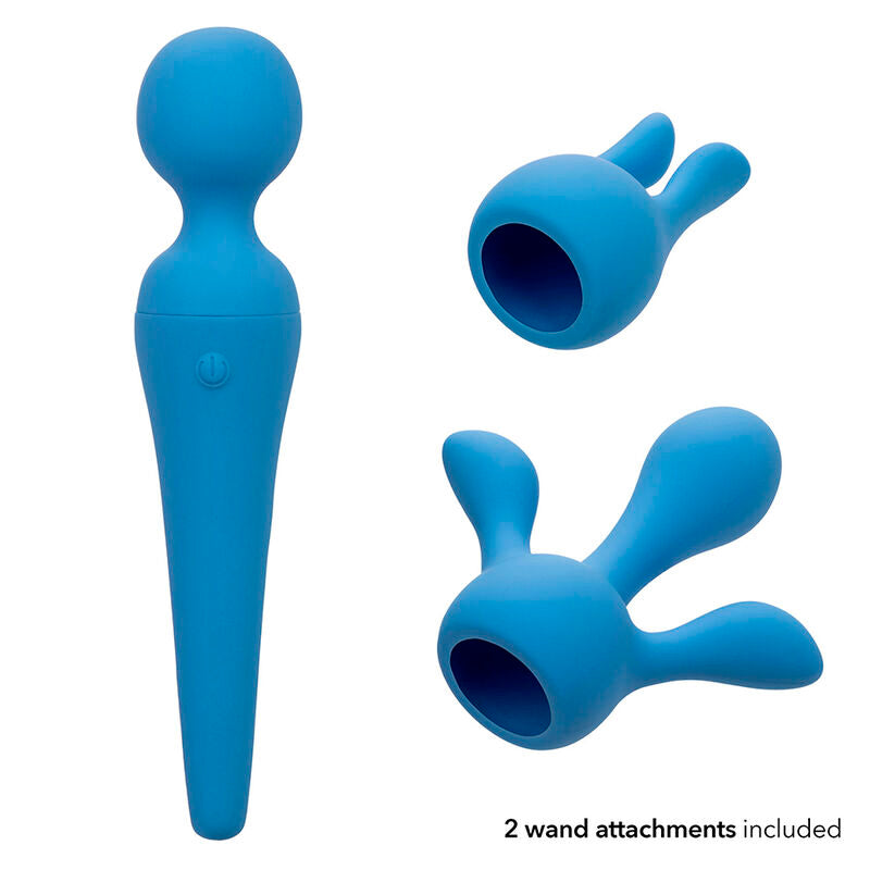CALEXOTICS - COUTURE KIT VIBRADOR WAND 10 VIBRACIONES AZUL CALEXOTICS