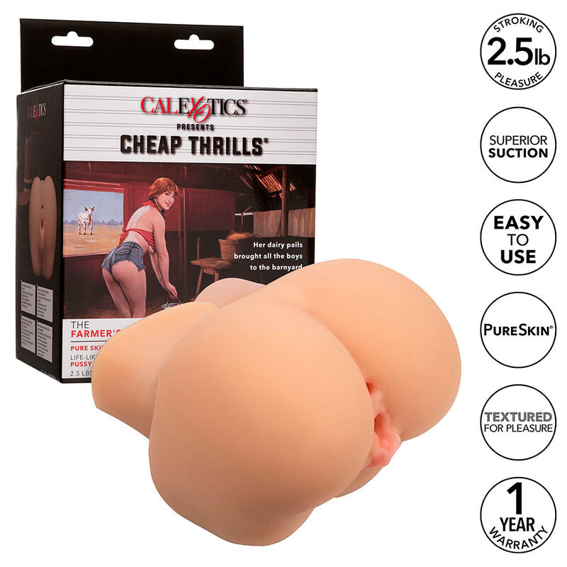 CALEXOTICS - THE FARMERS DAUGHTER DOBLE MASTURBADOR REALÍSTICO NATURAL CALEXOTICS