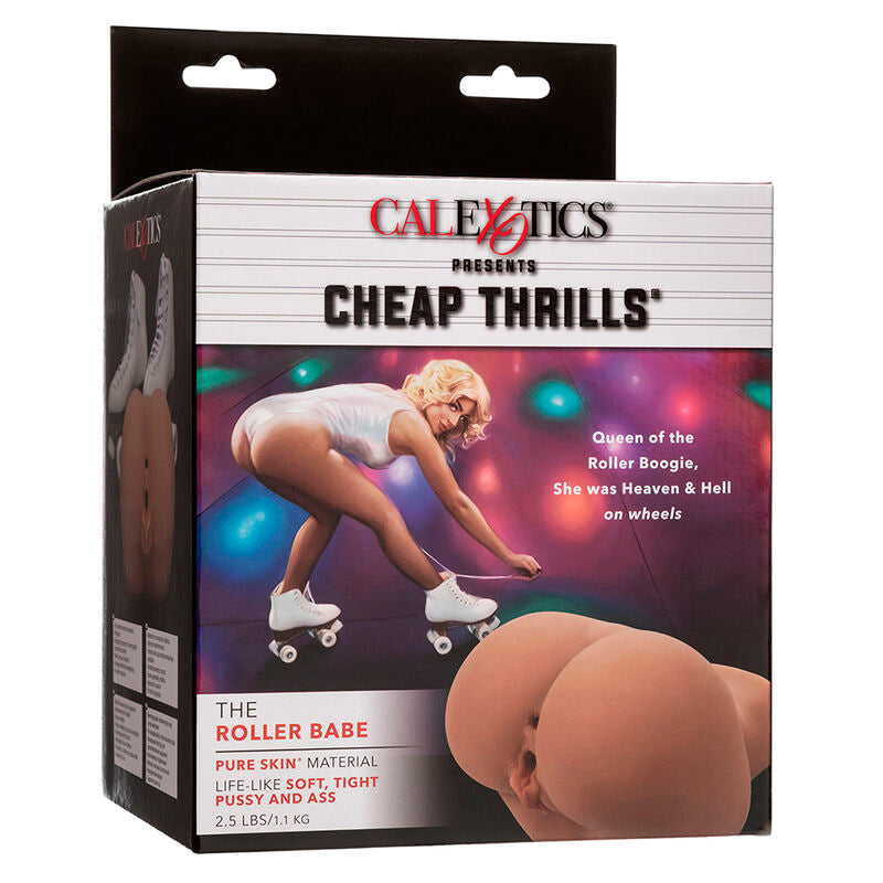 CALEXOTICS - THE ROLLER BABE DOBLE MASTURBADOR REALÍSTICO NATURAL CALEXOTICS