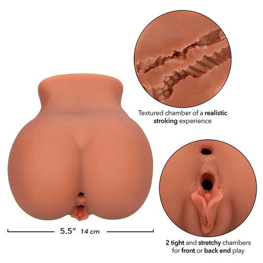 CALEXOTICS - THE ROLLER BABE DOBLE MASTURBADOR REALÍSTICO NATURAL CALEXOTICS