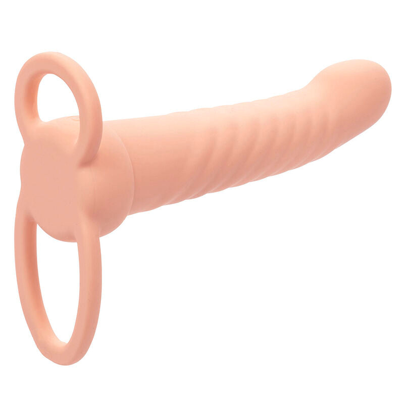 CALEXOTICS - MAXX DOBLE PENETRADOR ACANALADO 10 VIBRACIONES NATURAL CALEXOTICS