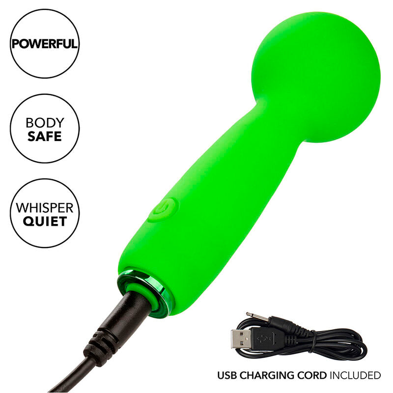 CALEXOTICS - NEON VIBES THE BUBBLY VIBE MINI MASAJEADOR 10 VIBRACIONES VERDE CALEXOTICS