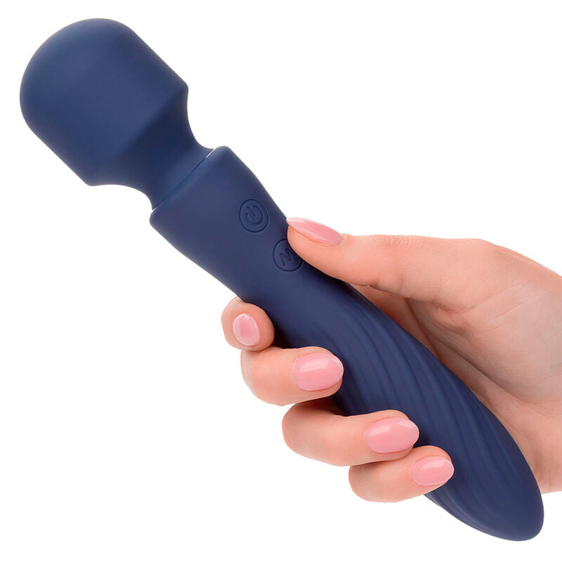 CALEXOTICS - CHARISMA MYSTIQUE MASAJEADOR DOBLE MOTOR 12 FUNCIONES 21,5 CM X 4,5 CM MORADO CALEXOTICS