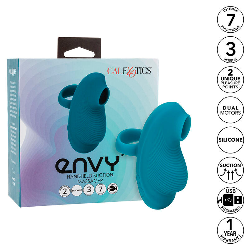 CALEXOTICS - ENVY MASAJEADOR DE BOLA RODANTE 7 VIBRACIONES AZUL CALEXOTICS