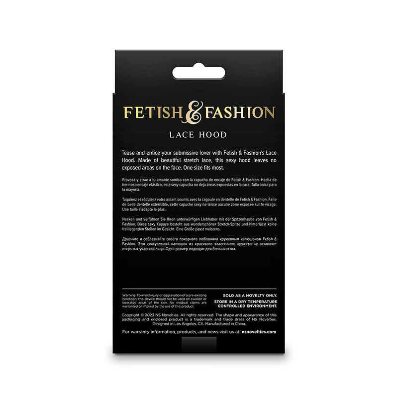 NS NOVELTIES - FETISH & FASHION PASAMONTAÑAS DE ENCAJE NEGRO NS NOVELTIES
