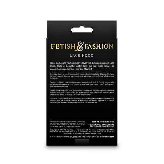 NS NOVELTIES - FETISH & FASHION PASAMONTAÑAS DE ENCAJE NEGRO NS NOVELTIES
