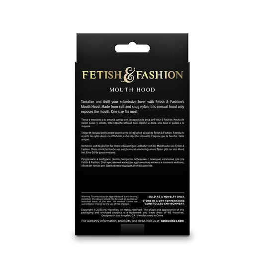 NS NOVELTIES - FETISH & FASHION PASAMONTAÑAS APERTURA DE BOCA NYLON NEGRO NS NOVELTIES
