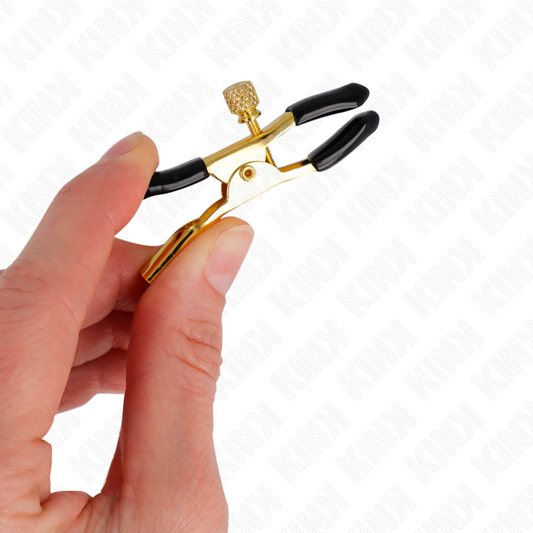 KINK - PINZAS PARA PEZONES DORADO 6 CM KINK NIPPLE GRIP