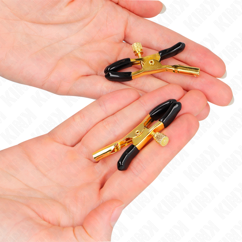 KINK - PINZAS PARA PEZONES DORADO 6 CM KINK NIPPLE GRIP