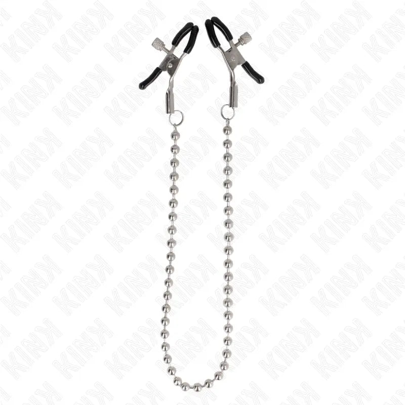 KINK - PINZAS PARA PEZONES CON CADENA DE BOLAS 30 CM KINK NIPPLE GRIP