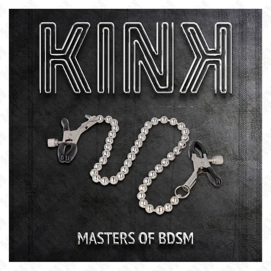 KINK - PINZAS PARA PEZONES CON CADENA DE BOLAS 30 CM KINK NIPPLE GRIP
