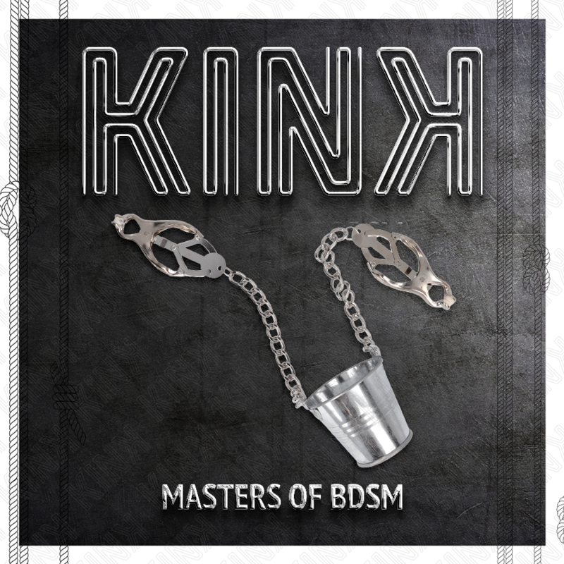 KINK - PINZAS PARA PEZONES CON CUBO PLATEADO KINK NIPPLE GRIP