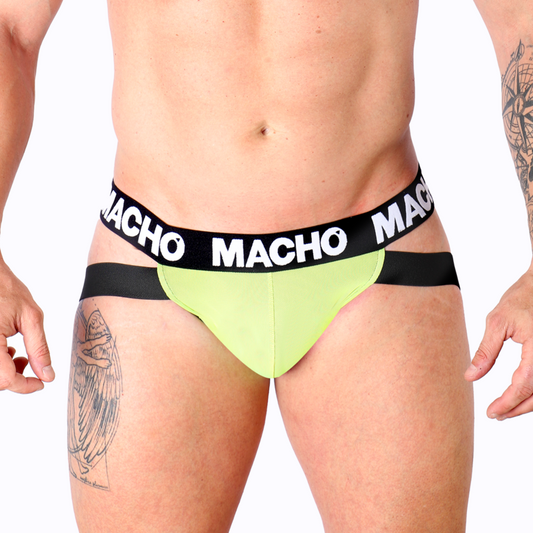 MACHO - MX28FA JOCK VERDE FLUOR S MACHO UNDERWEAR