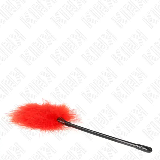 KINK - PLUMAS PARA COSQUILLAS ROJO USADO PARA EL KIT BONDAGE 27 CM KINK IMPACT & TOUCH